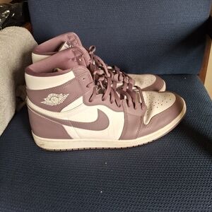 Mens Air Jordan 1's Mauve And White